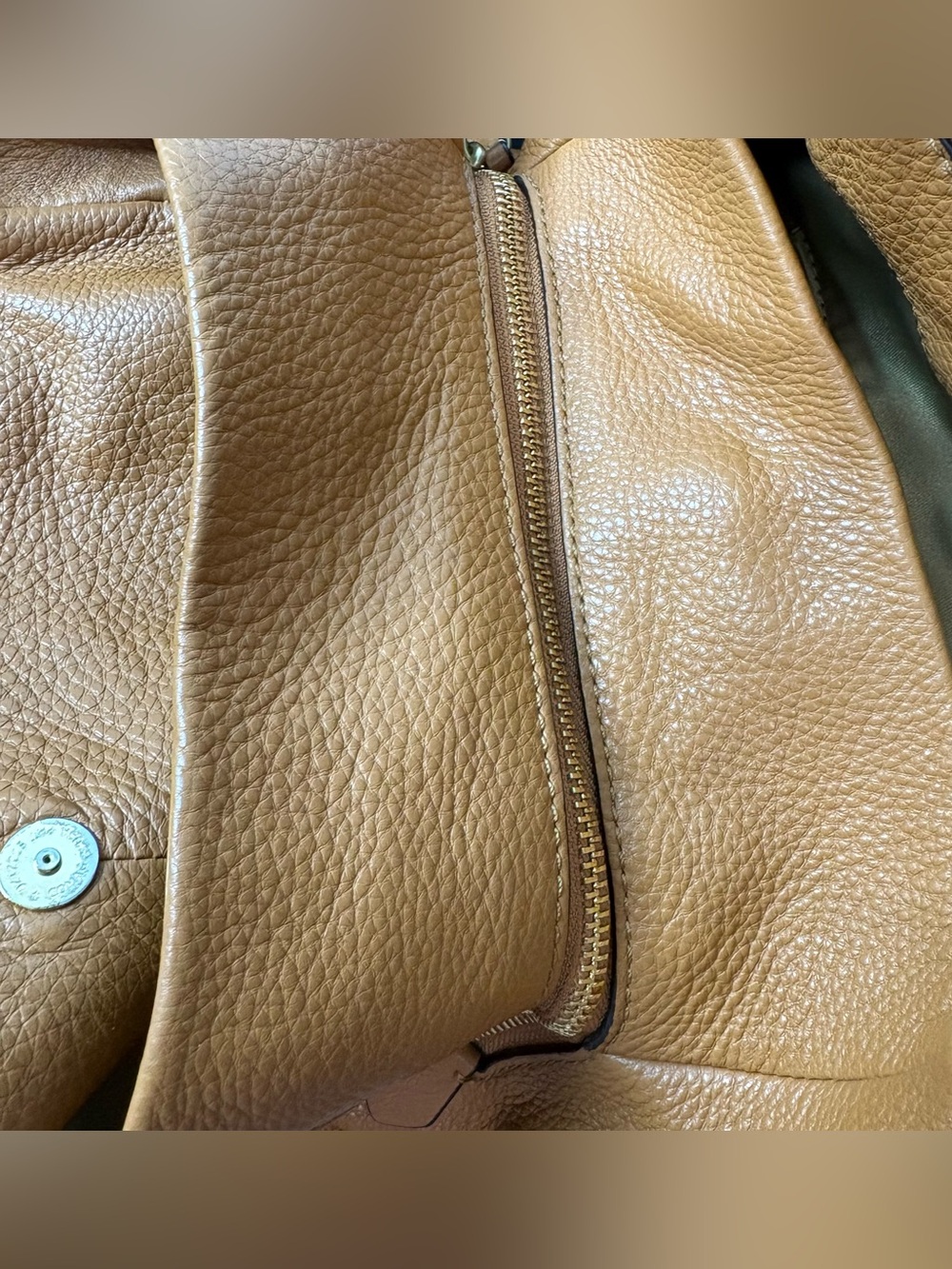 SOLD!! Coach Phoebe Leather Shoulder Hobo Bag in Cognac EUC - Picture 13 of 16